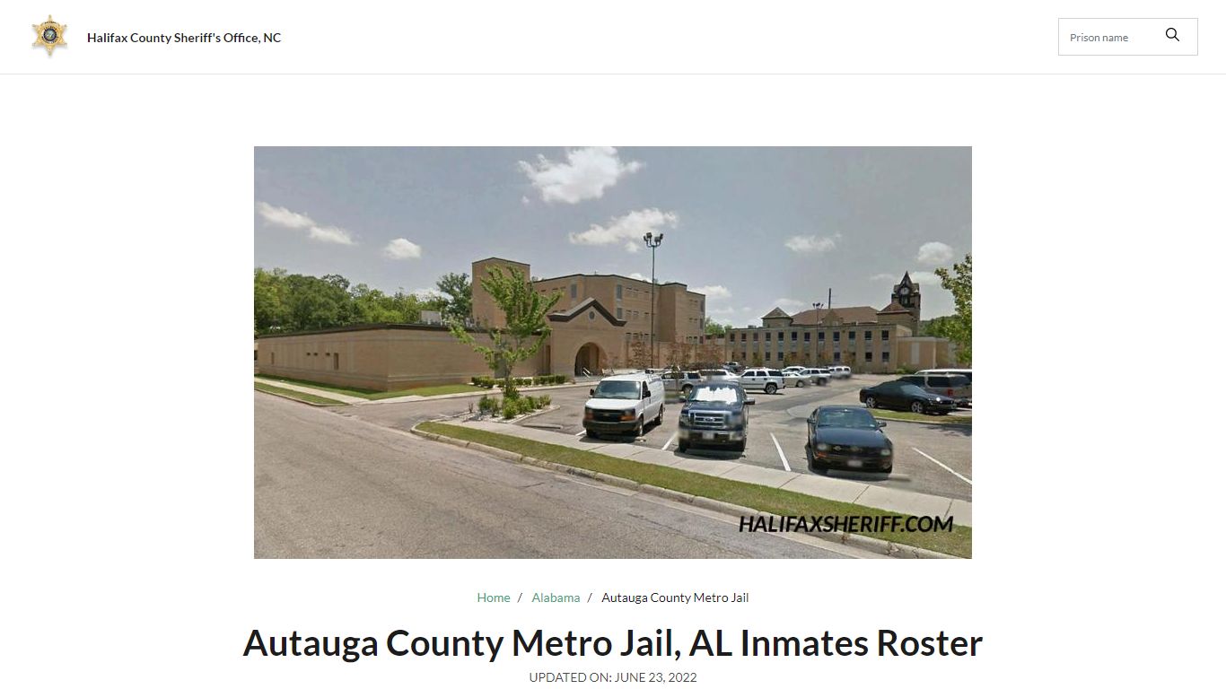 Autauga County Metro Jail, AL Jail Roster, Name Search